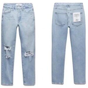 Good American x Zara Classic Slim Jeans 22 Plus Size